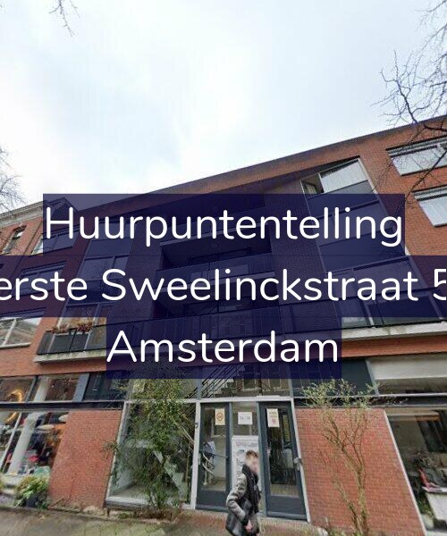 Foto gevel Huurpuntentelling voor Eerste Sweelinckstraat 52, Amsterdam