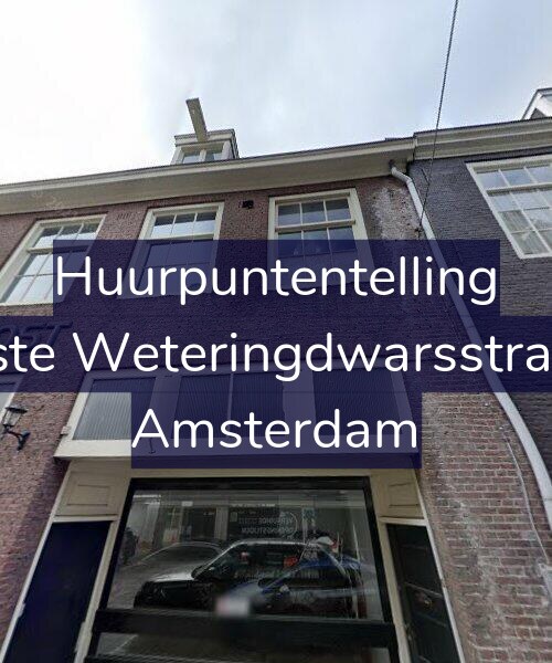 Foto gevel Huurpuntentelling voor Eerste Weteringdwarsstraat 6, Amsterdam