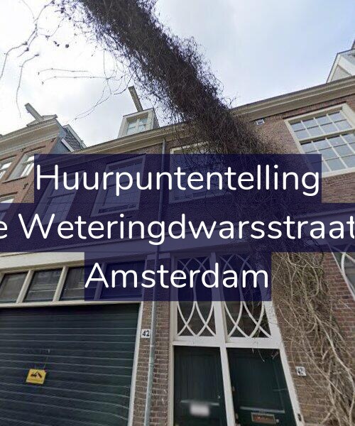 Foto gevel Huurpuntentelling voor Eerste Weteringdwarsstraat 42-1, Amsterdam