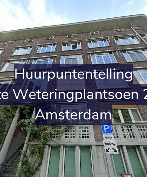 Foto gevel Huurpuntentelling voor Eerste Weteringplantsoen 2-AH, Amsterdam