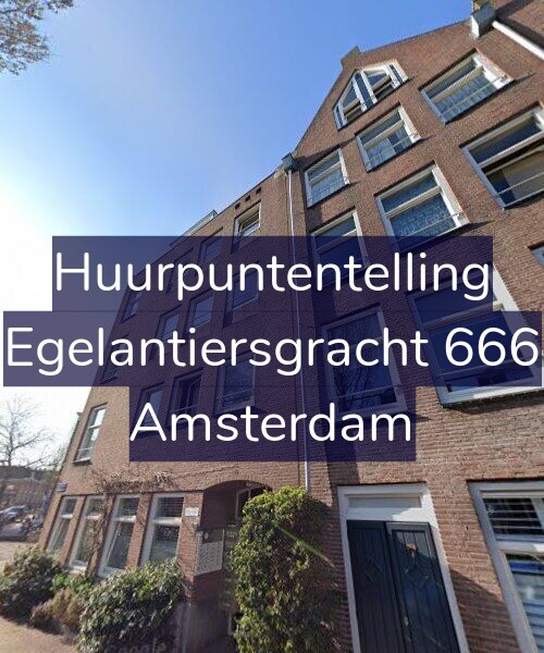 Foto gevel Huurpuntentelling voor Egelantiersgracht 666, Amsterdam