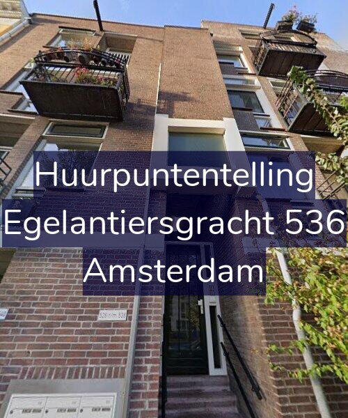 Foto gevel Huurpuntentelling voor Egelantiersgracht 536, Amsterdam