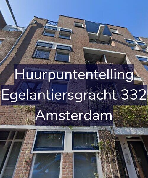 Foto gevel Huurpuntentelling voor Egelantiersgracht 332, Amsterdam
