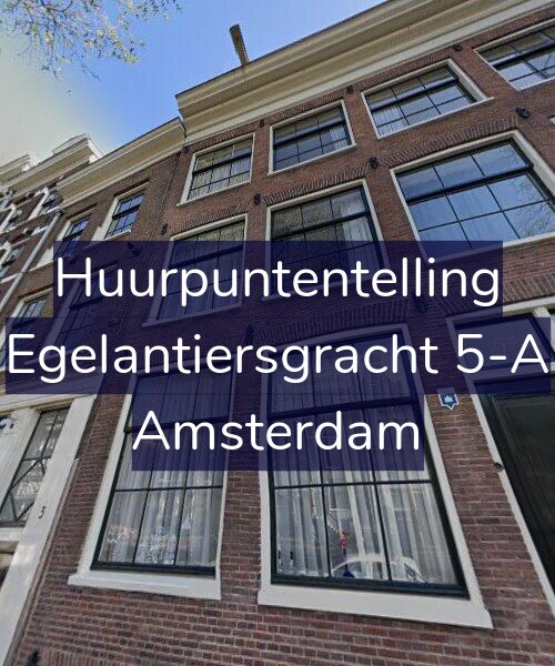 Foto gevel Huurpuntentelling voor Egelantiersgracht 5-A, Amsterdam