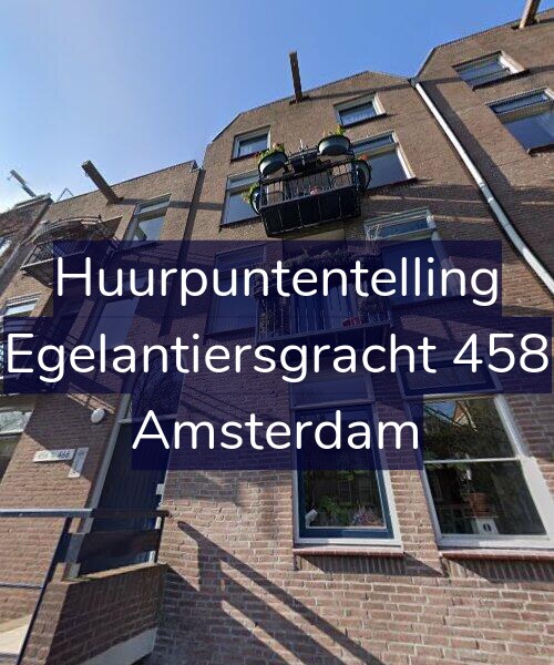Foto gevel Huurpuntentelling voor Egelantiersgracht 458, Amsterdam