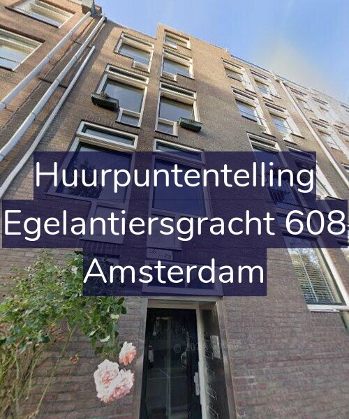 Foto gevel Huurpuntentelling voor Egelantiersgracht 608, Amsterdam