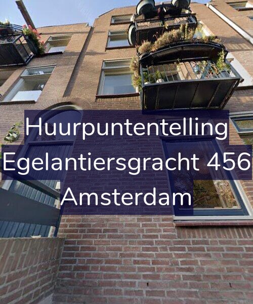 Foto gevel Huurpuntentelling voor Egelantiersgracht 456, Amsterdam