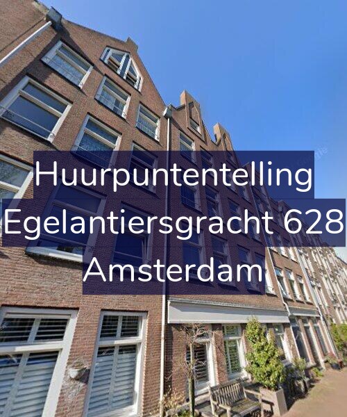 Foto gevel Huurpuntentelling voor Egelantiersgracht 628, Amsterdam