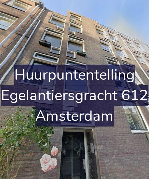 Foto gevel Huurpuntentelling voor Egelantiersgracht 612, Amsterdam