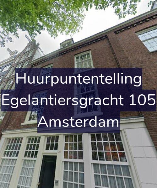 Foto gevel Huurpuntentelling voor Egelantiersgracht 105, Amsterdam