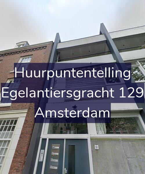 Foto gevel Huurpuntentelling voor Egelantiersgracht 129, Amsterdam
