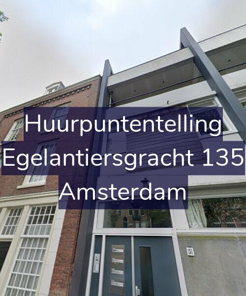 Foto gevel Huurpuntentelling voor Egelantiersgracht 135, Amsterdam