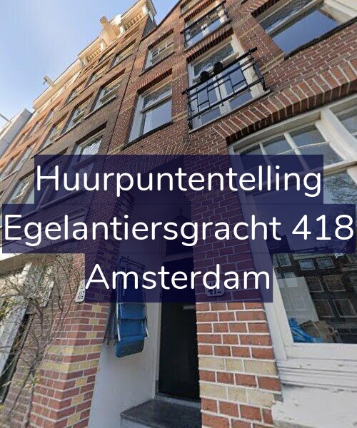 Foto gevel Huurpuntentelling voor Egelantiersgracht 418, Amsterdam