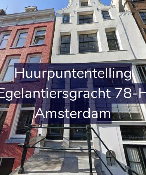 Foto gevel Huurpuntentelling voor Egelantiersgracht 78-H, Amsterdam