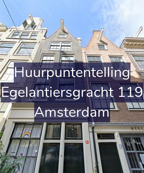 Foto gevel Huurpuntentelling voor Egelantiersgracht 119, Amsterdam