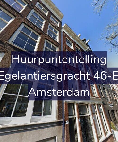 Foto gevel Huurpuntentelling voor Egelantiersgracht 46-B, Amsterdam
