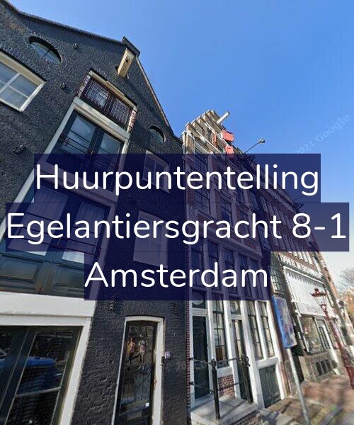 Foto gevel Huurpuntentelling voor Egelantiersgracht 8-1, Amsterdam