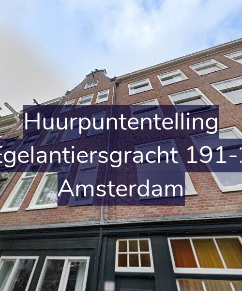 Foto gevel Huurpuntentelling voor Egelantiersgracht 191-2, Amsterdam