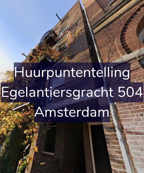 Foto gevel Huurpuntentelling voor Egelantiersgracht 504, Amsterdam