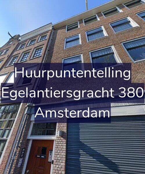 Foto gevel Huurpuntentelling voor Egelantiersgracht 380, Amsterdam