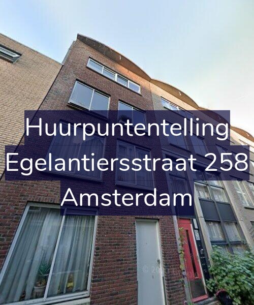 Foto gevel Huurpuntentelling voor Egelantiersstraat 258, Amsterdam