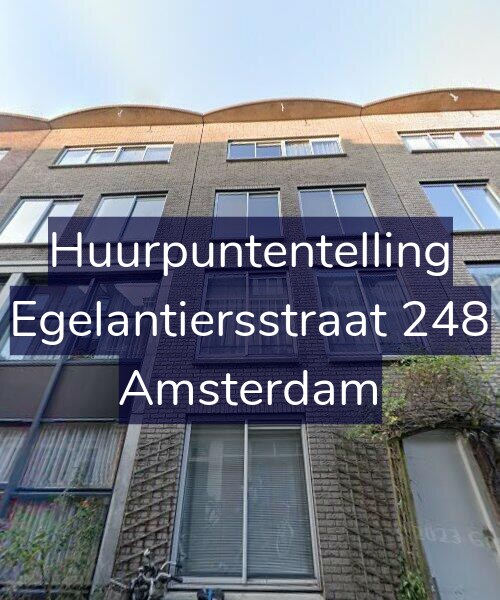 Foto gevel Huurpuntentelling voor Egelantiersstraat 248, Amsterdam