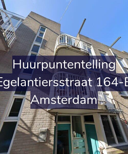 Foto gevel Huurpuntentelling voor Egelantiersstraat 164-B, Amsterdam