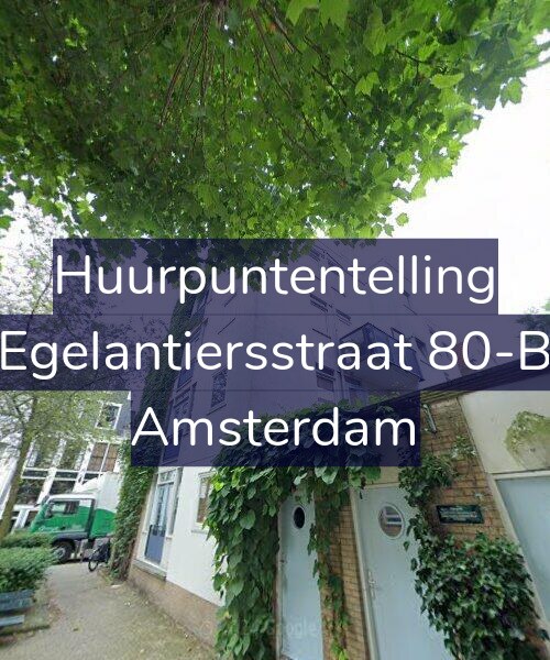 Foto gevel Huurpuntentelling voor Egelantiersstraat 80-B, Amsterdam