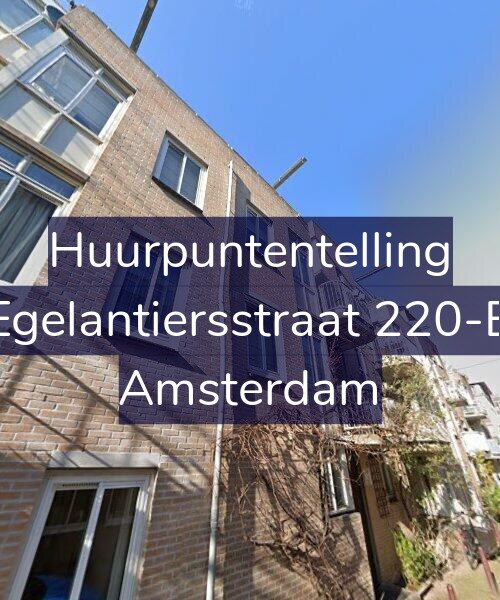 Foto gevel Huurpuntentelling voor Egelantiersstraat 220-B, Amsterdam