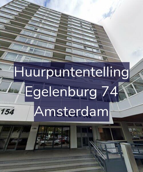 Foto gevel Huurpuntentelling voor Egelenburg 74, Amsterdam