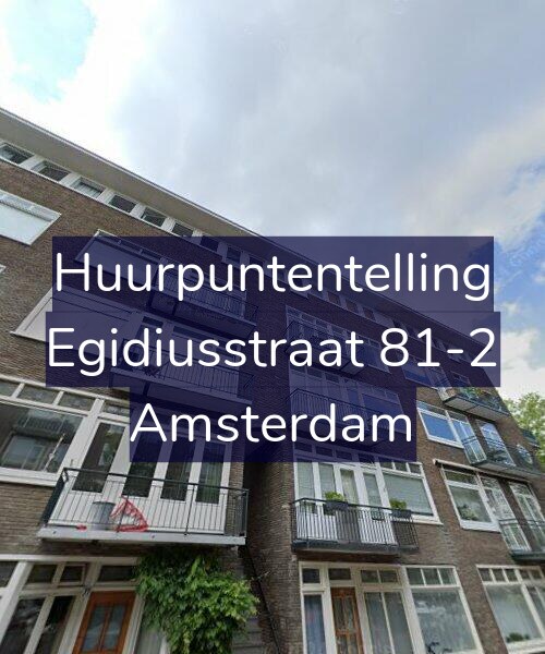 Foto gevel Huurpuntentelling voor Egidiusstraat 81-2, Amsterdam
