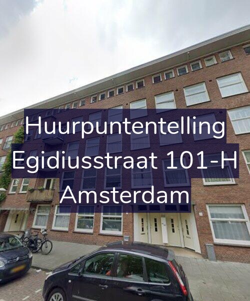 Foto gevel Huurpuntentelling voor Egidiusstraat 101-H, Amsterdam