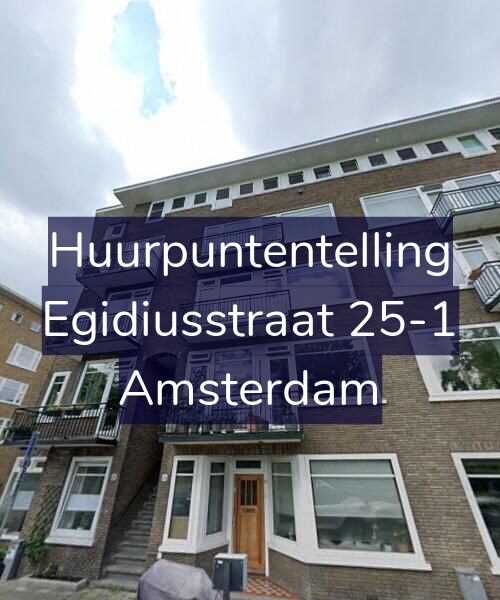 Foto gevel Huurpuntentelling voor Egidiusstraat 25-1, Amsterdam