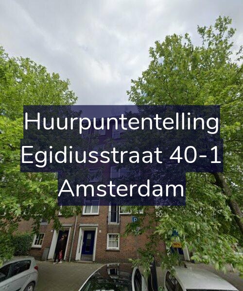 Foto gevel Huurpuntentelling voor Egidiusstraat 40-1, Amsterdam