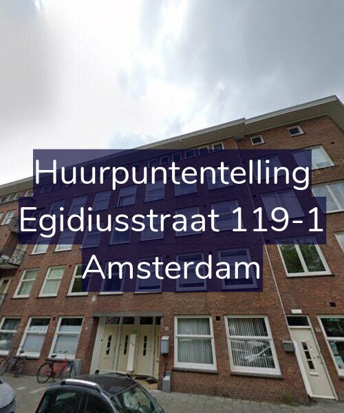 Foto gevel Huurpuntentelling voor Egidiusstraat 119-1, Amsterdam