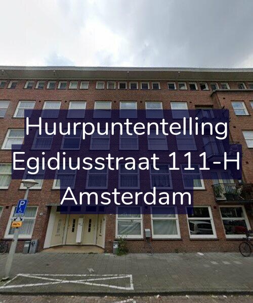 Foto gevel Huurpuntentelling voor Egidiusstraat 111-H, Amsterdam