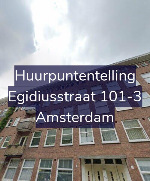 Foto gevel Huurpuntentelling voor Egidiusstraat 101-3, Amsterdam