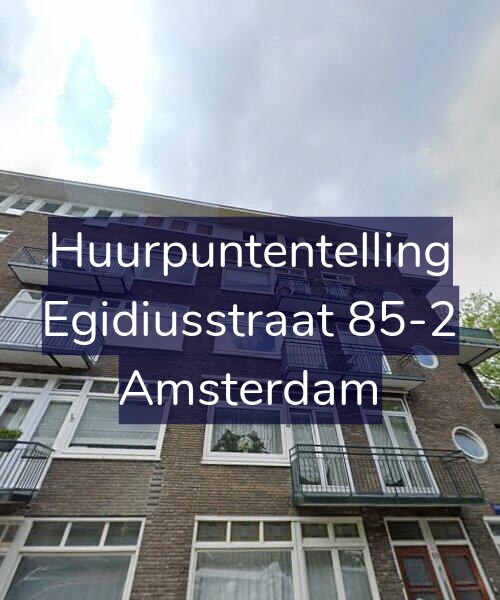 Foto gevel Huurpuntentelling voor Egidiusstraat 85-2, Amsterdam
