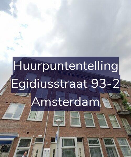 Foto gevel Huurpuntentelling voor Egidiusstraat 93-2, Amsterdam