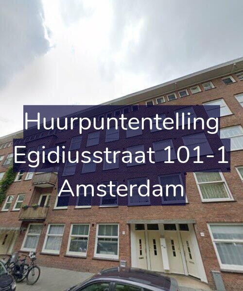 Foto gevel Huurpuntentelling voor Egidiusstraat 101-1, Amsterdam