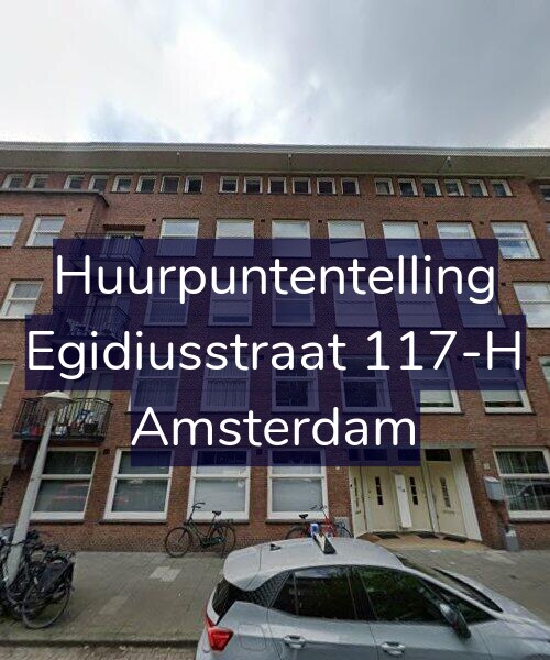 Foto gevel Huurpuntentelling voor Egidiusstraat 117-H, Amsterdam