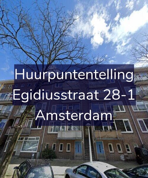 Foto gevel Huurpuntentelling voor Egidiusstraat 28-1, Amsterdam