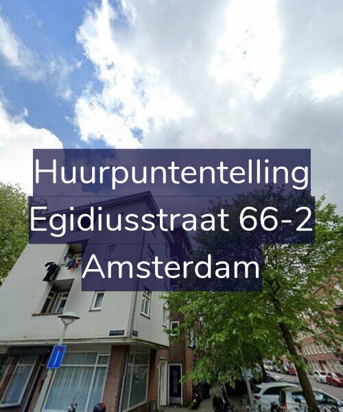 Foto gevel Huurpuntentelling voor Egidiusstraat 66-2, Amsterdam