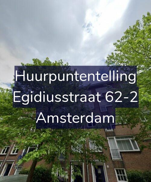 Foto gevel Huurpuntentelling voor Egidiusstraat 62-2, Amsterdam