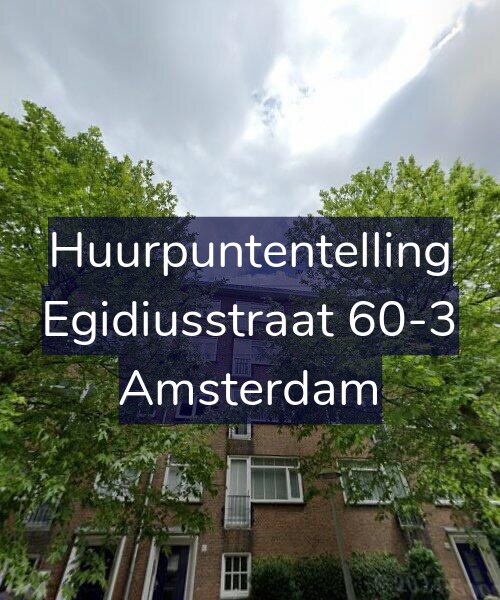 Foto gevel Huurpuntentelling voor Egidiusstraat 60-3, Amsterdam
