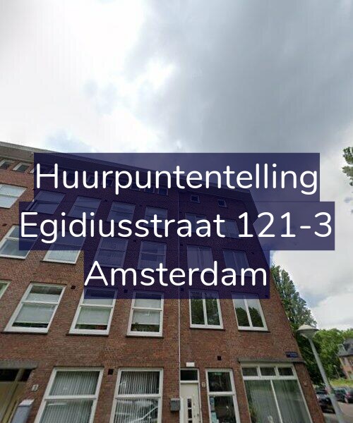 Foto gevel Huurpuntentelling voor Egidiusstraat 121-3, Amsterdam