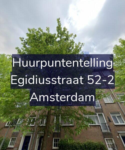 Foto gevel Huurpuntentelling voor Egidiusstraat 52-2, Amsterdam
