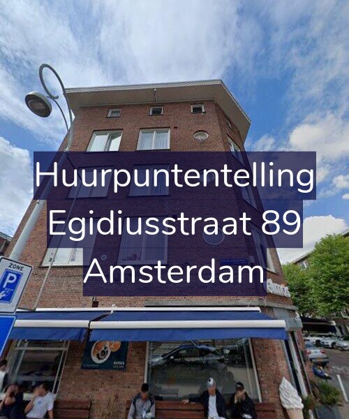 Foto gevel Huurpuntentelling voor Egidiusstraat 89, Amsterdam