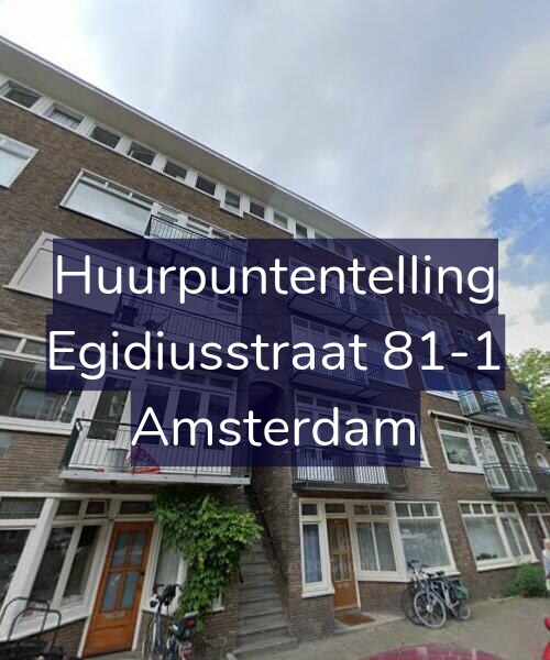 Foto gevel Huurpuntentelling voor Egidiusstraat 81-1, Amsterdam