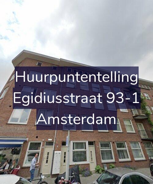 Foto gevel Huurpuntentelling voor Egidiusstraat 93-1, Amsterdam